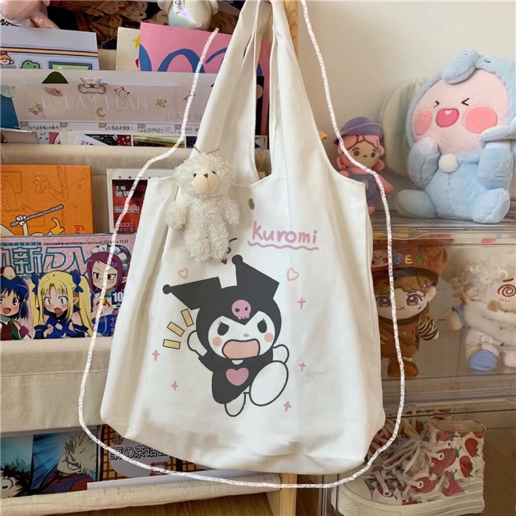 Forever 21 My Melody And Kuromi Tote Bag, Color: White Multi - JCPenney